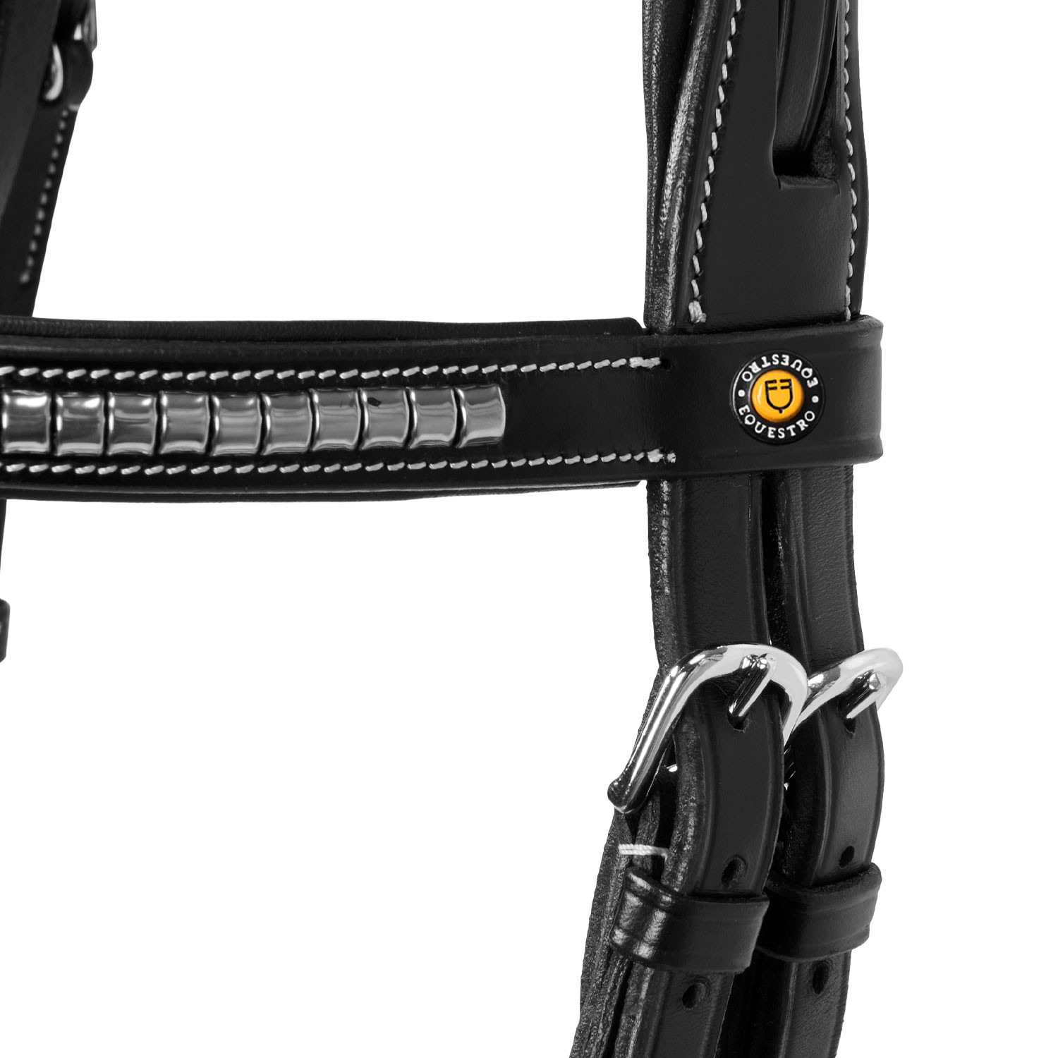 BRIGLIA EQUESTRO MODELLO CLINCHER ARGENTO + REDINI MODELLO KRIS ARGENTO