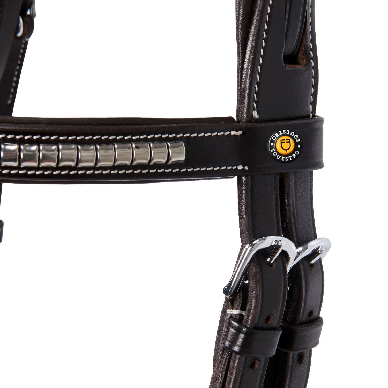 BRIGLIA EQUESTRO MODELLO CLINCHER ARGENTO + REDINI MODELLO KRIS ARGENTO