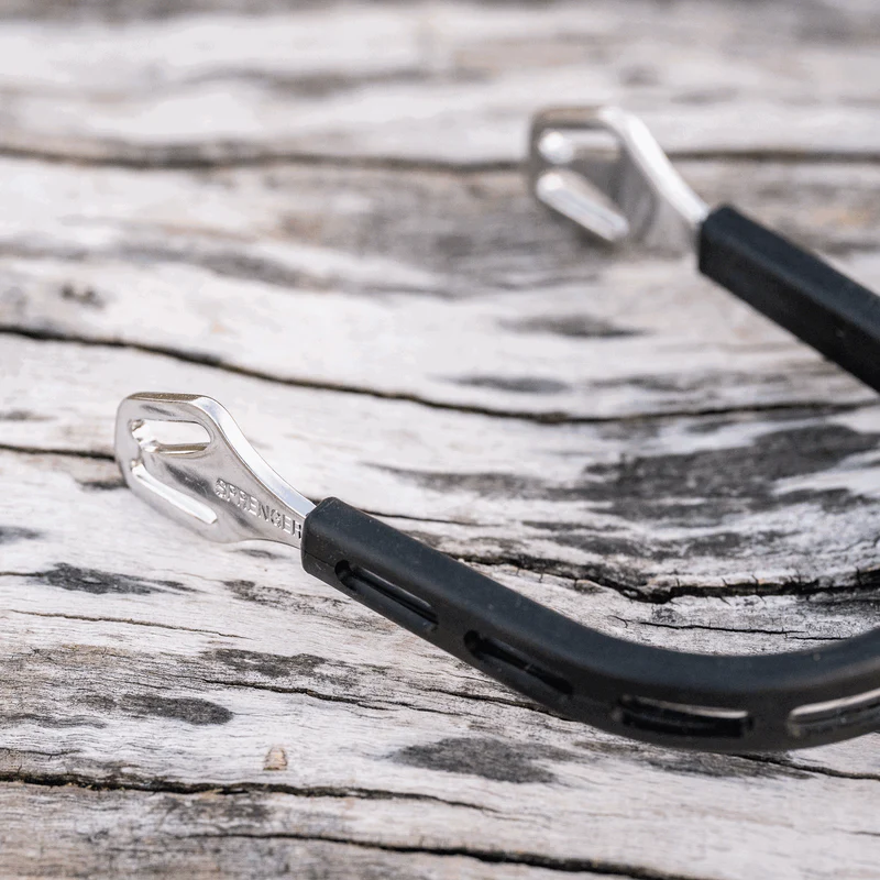 SPERONI ULTRA FIT EXTRA GRIP CON CHIUSURA BALKENHOL - ACCIAIO INOSSIDABILE ARROTONDATI DA 30 MM., CON ROTELLA LARGA