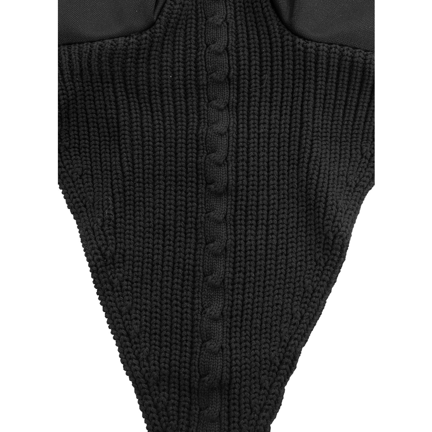 CUFFIETTA CAVALLO LUNGA IN MAGLIA CON LACCETTO AL CHIUDIBOCCA