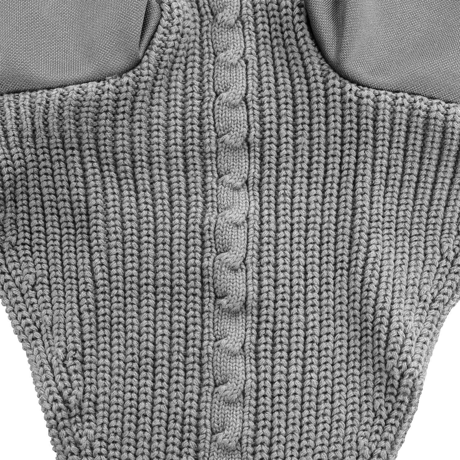CUFFIETTA CAVALLO LUNGA IN MAGLIA CON LACCETTO AL CHIUDIBOCCA